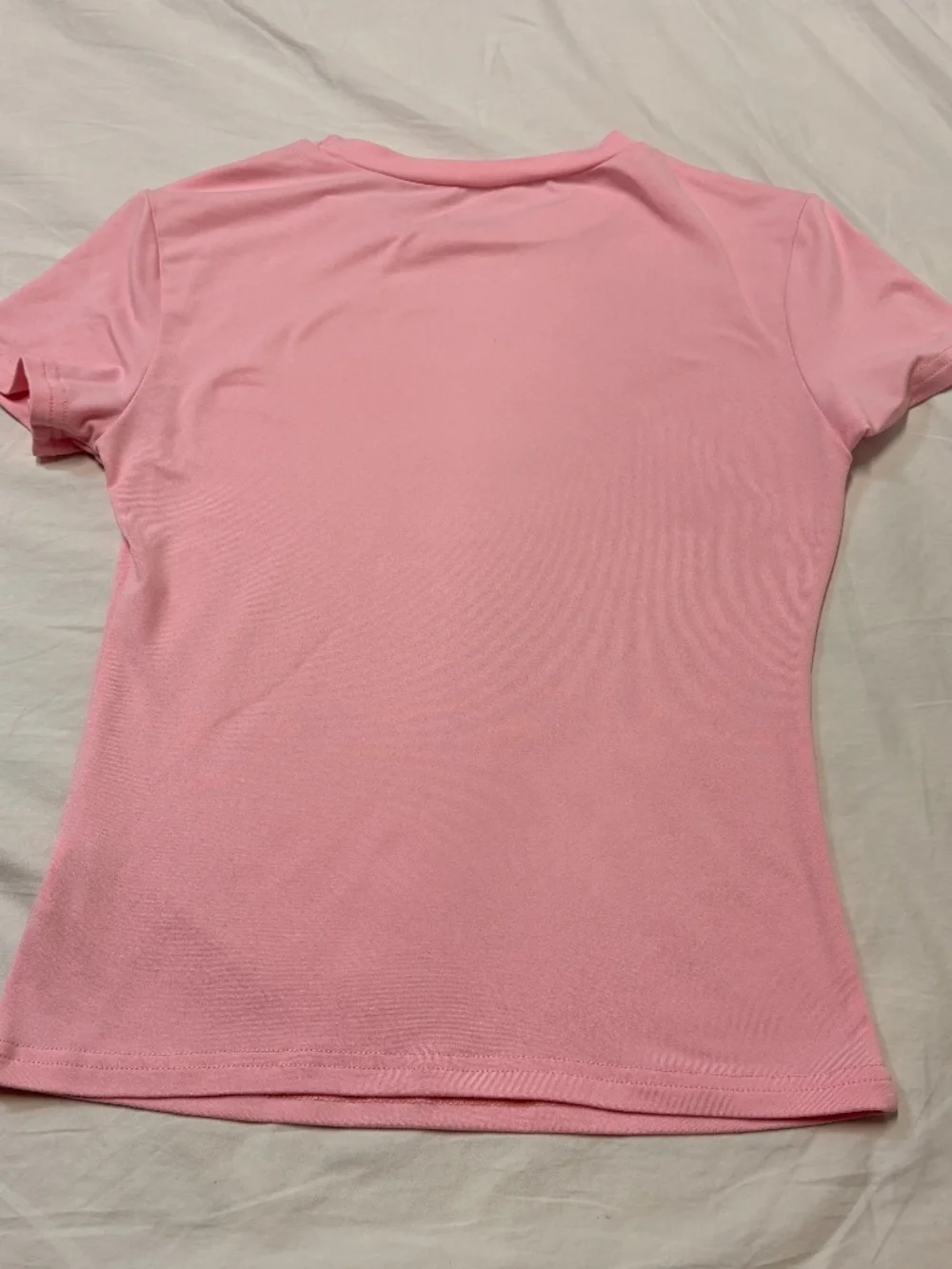 Pink fitted basic tee - Picture 3 of 3
